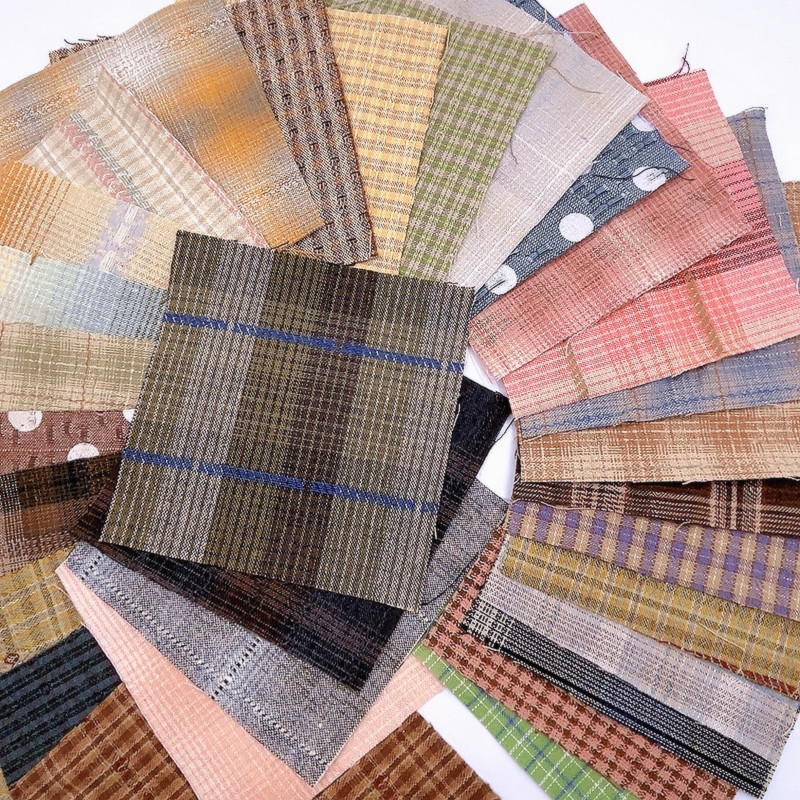 30pcs  Cotton Yarn Dyed Japane - Sewing Tweed Fabric 评论和价格