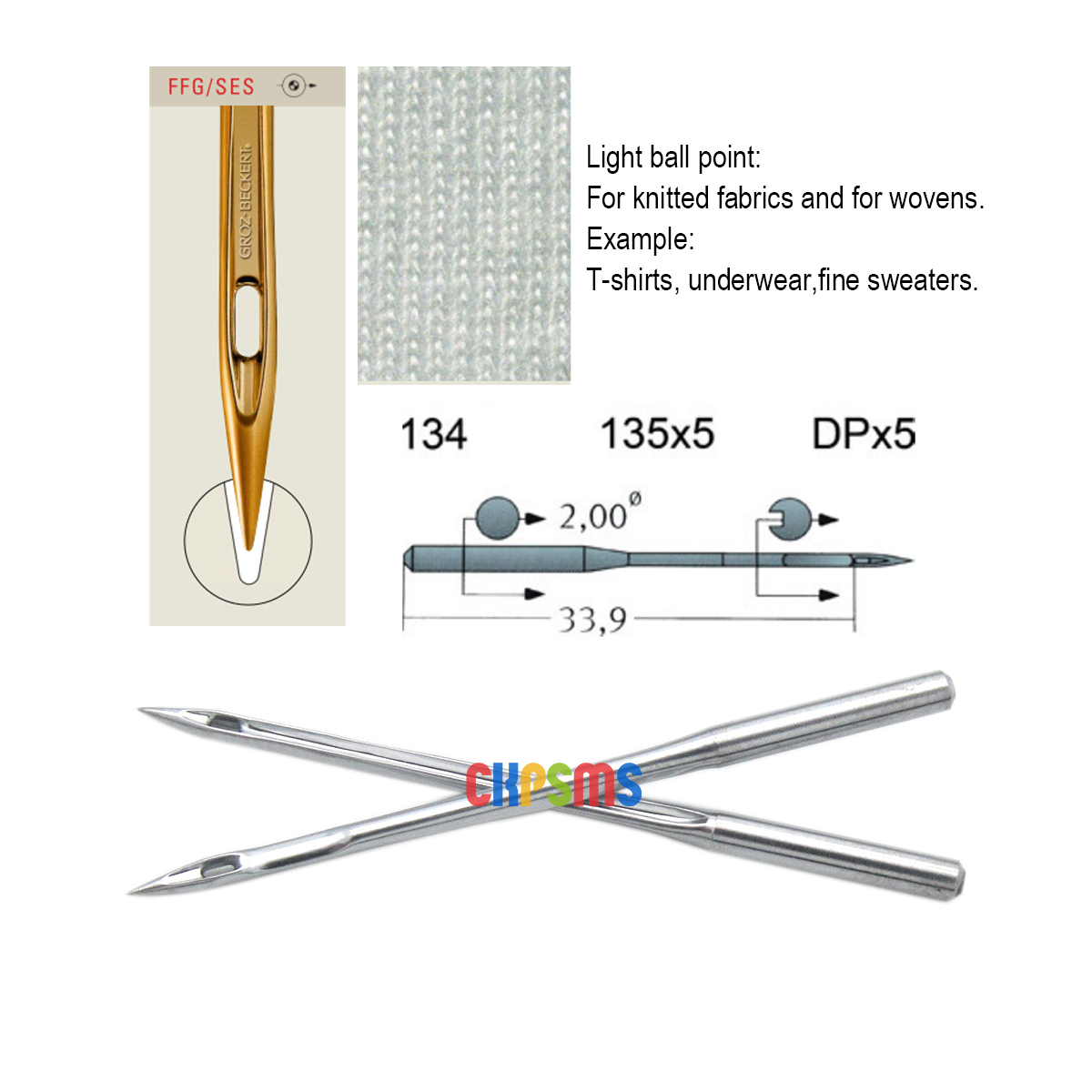 100PCS Groz-Beckert 134R 135X5 - Sewing Hemming 评论和价格