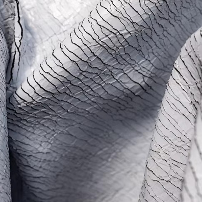 Grey Retro Cracked Leather Tex - Is Sewing Textile Art 评论和价格