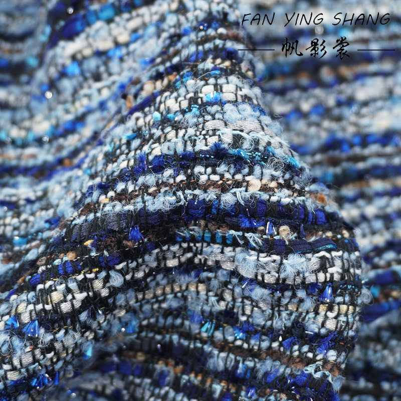2025 Blue Series Bright Chiffo - Sewing Tweed Fabric 评论和价格