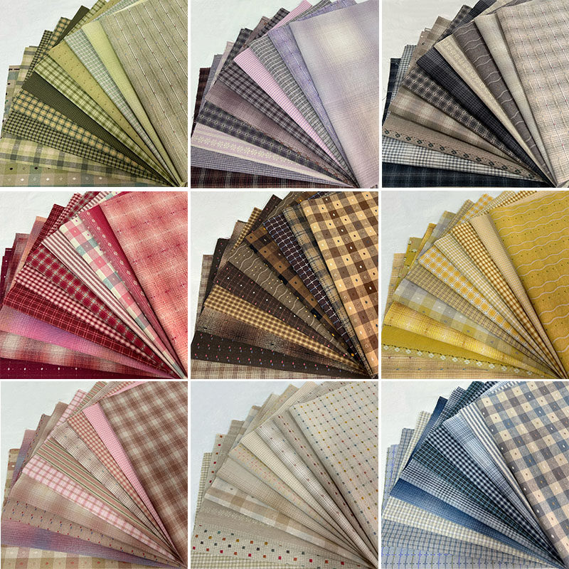 24x33cm 10pcs Pre-Dyed Cotton  - Sewing Tweed Fabric 评论和价格