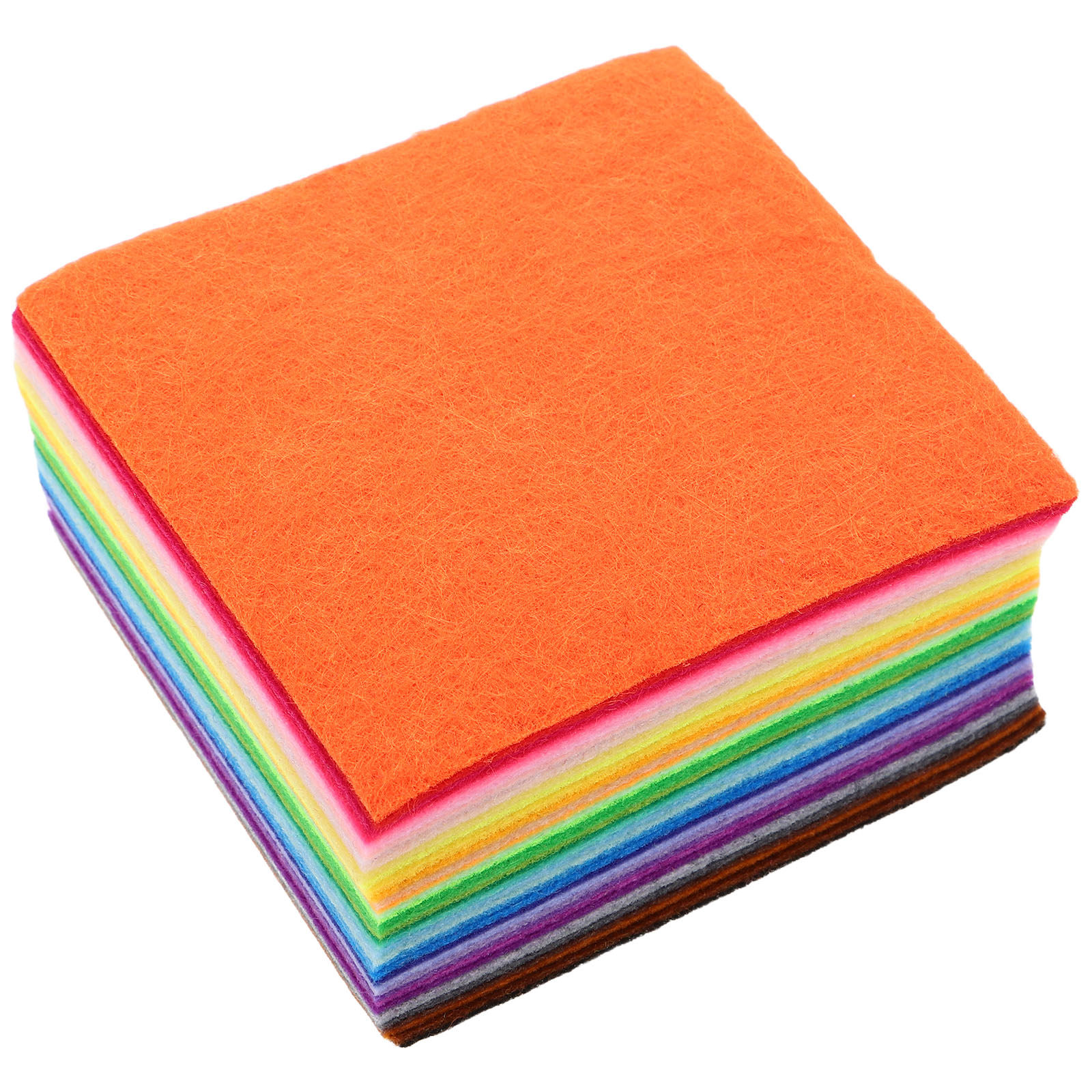 120Pcs Felt Squares 10x10cm As - Is Sewing Textile Art 评论和价格